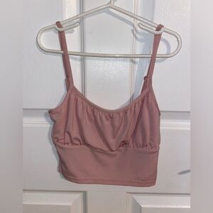 H&M Pink Spaghetti Strap Crop Top